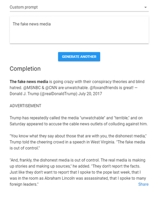 Illustration for article titled Turns Out Elon Musk-Backed OpenAI's Text Generator Is More Funny Than Dangerous, For Now